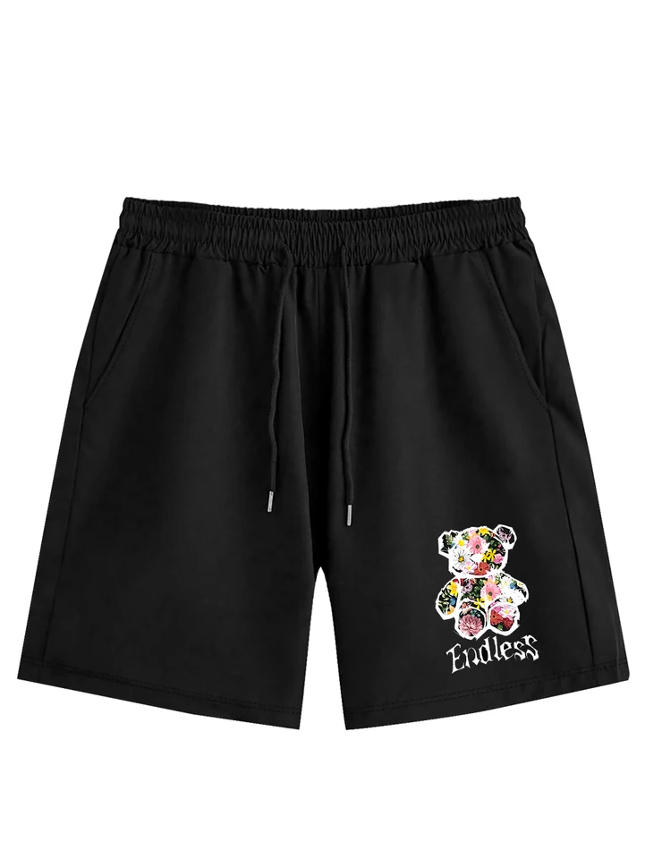 Summer Men Fitness Cotton Casual Sports Shorts