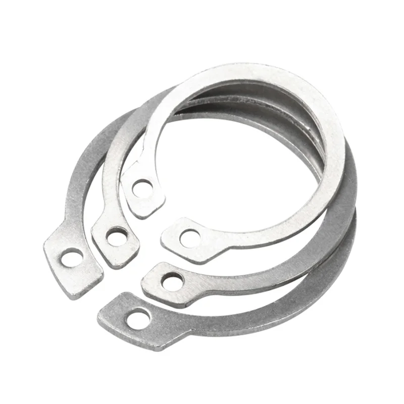 10-245pcs M6-M30 304 Stainless Steel E Type Open Internal Circlip Shaft Retaining Clip Snap Ring For Hole Assortment Kit Set
