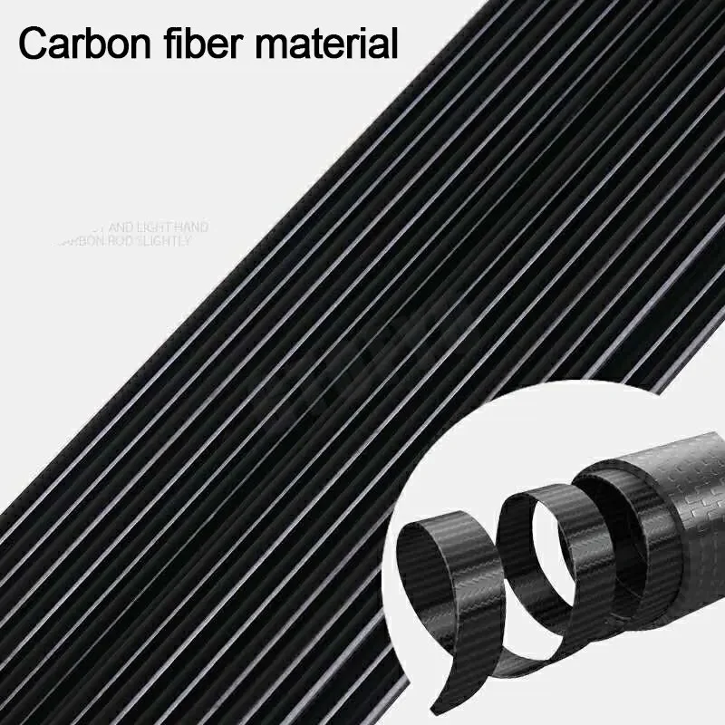 2.7mm-7.7mm 5 pieces 100cm 1M Fishing rod tip Spare sections taiwan fishing rod full size hollow carbon Accessories sturdy fishing rod