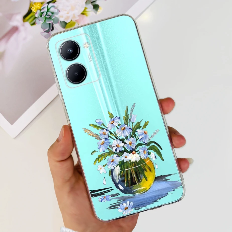 Stylish Painted Soft Silicone Back Cover – 6.5'' Phone Case