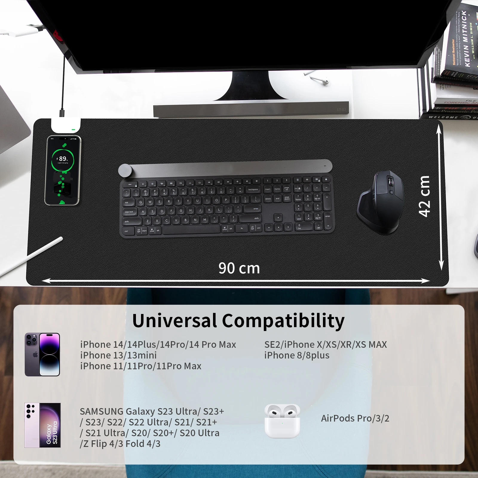 カカオフレンズ 高速ワイヤレスデスクマット充電器 kakao games