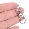 10PC Silver Swivel Trigger Clips Snap Lobster Clasp Hook Bag Key Ring Hooks Gift 6