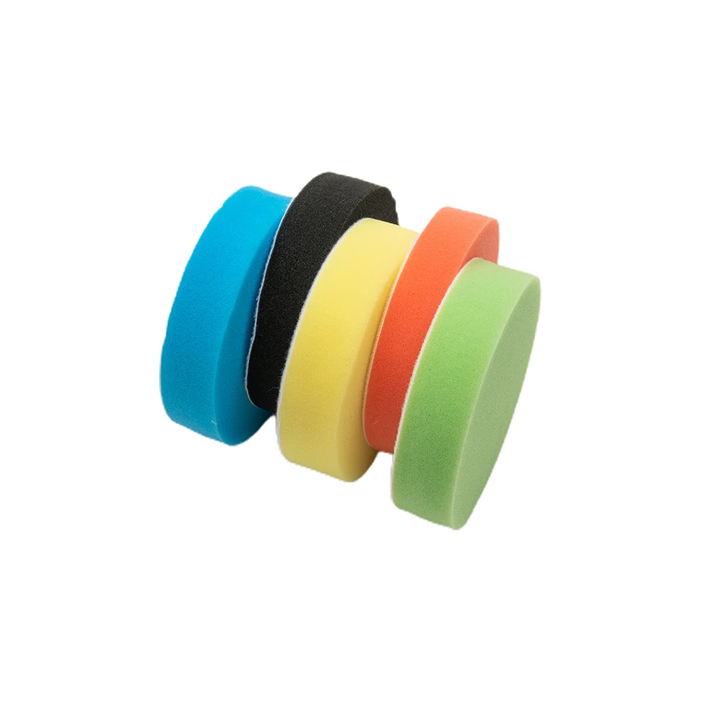 5pcs Sponge Pads 5-Inch Flat Polishing Kit Car Polisher 125mm Industrial Products Furniture Glass Car Polishing Pad