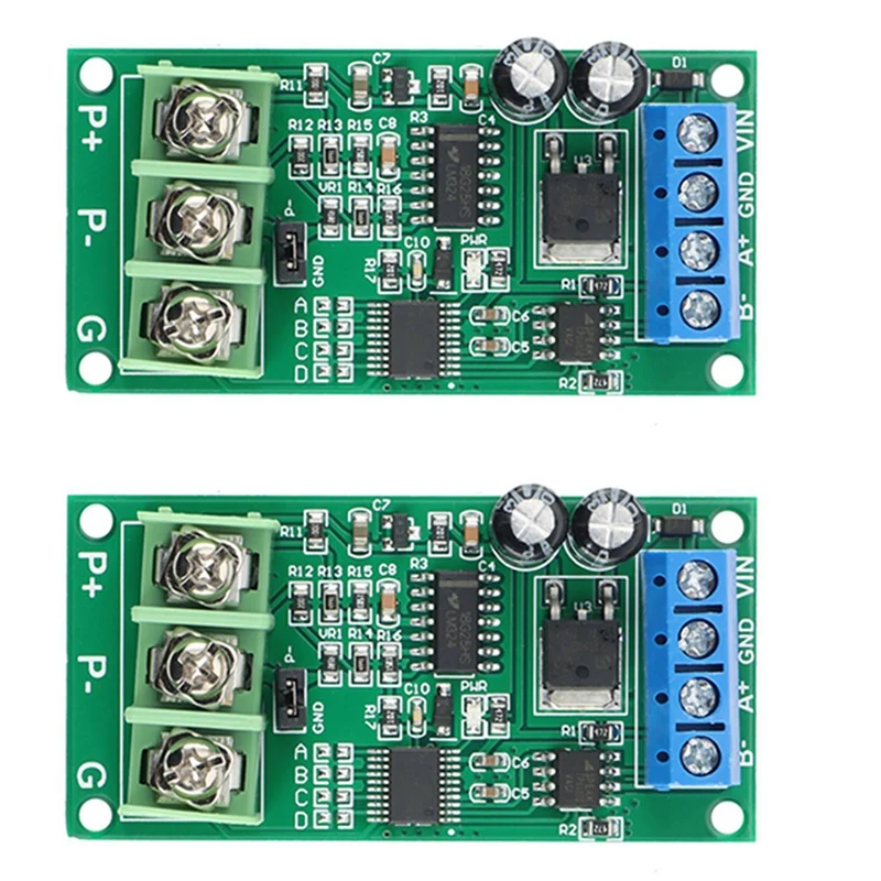 

2X PT100 Platinum Thermal Resistance RTD Temperature Sensor Transmitter RS485 MODUBS RTU Module