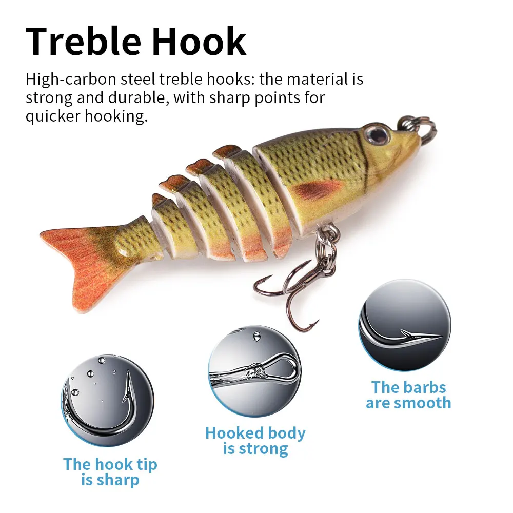Nager Comme Un Vrai Poisson 10cm 15g 5 Couleurs Leurre De Pêche Dur Artificiel M