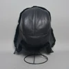 New Unisex Real Rex Rabbit Fur Bomber Hat Ushanka Cap Trapper Russian Men Women Ski Hats Caps Real Sheepskin Leather Winter Warm 3