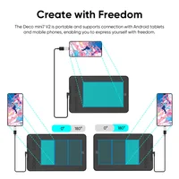 XPPen 7x4 inch Graphics Tablet 8 Express Keys 16384 Level Battery-free Digital Drawing Pen Tablet Support Android Windows Ma - Image 6