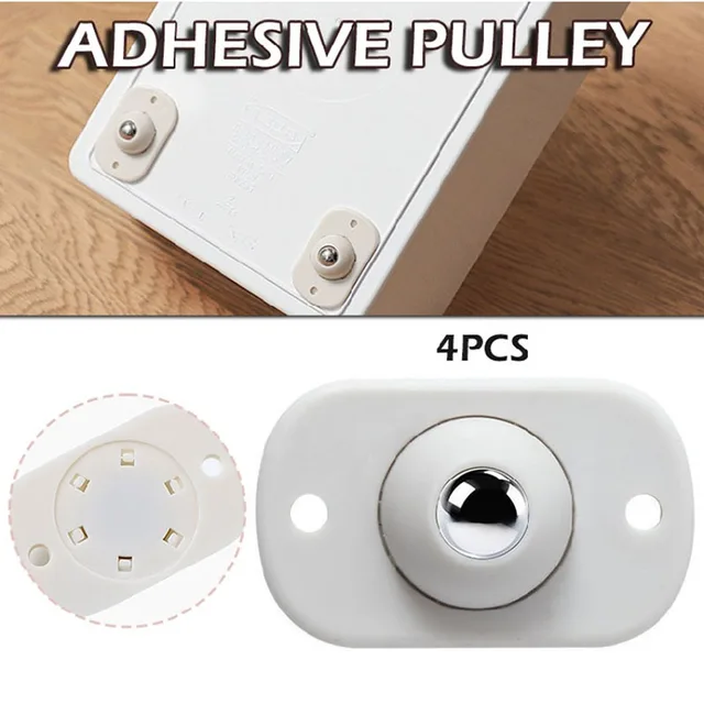 Bútorkerékek Szerelvények 360 Fokos Forgó Golyó Gömbök 4Db Paszta Típusú Univerzális Szíjtárcsa Otthoni Kényelmi Kiegészítők - Image 3