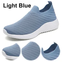 Women Knit Running Sneakers Walking Shoes Memory Foam Lightweight Tennis Workout Sneakers for Gym Running 1