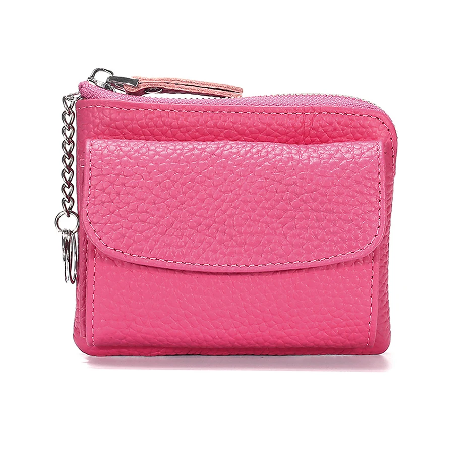 Simple Coin Purse, Women's Fashion Small Zipper Purse With Keyring | SHEIN