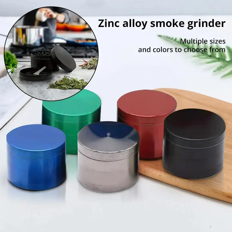 Zinc Alloy Hand Movement Tobacco Grinder