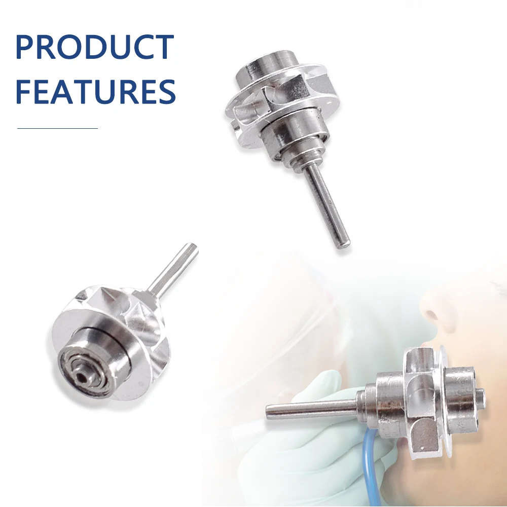 DEASIN Dental-Turbinenkartusche, Zahnarztrotor für Glasfaser-LED, Druckknopf-Drehmomentkopf, Hochgeschwindigkeits-Handstück, Zubehör und Werkzeuge – Detail 4