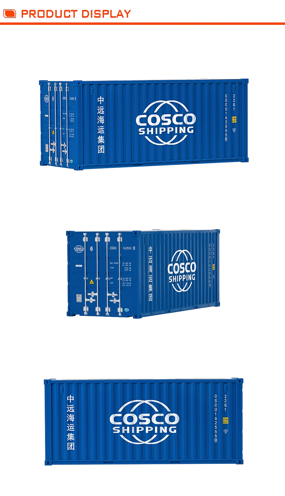 20ft Mini COSCO Shipping Container Model Toys Cargo Container Maritimo Logistics Container Ship Box Pen Holder Office Supplies maisto diecast