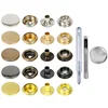 25 Sets Metal Snap Fasteners Snaps Button Press Studs Sewing Button For DIY Clothes Garment Bags Leathercraft #201 #203 1