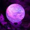 3D Print Moon Lamp 16 colors Remote LED Night Light Rechargeable Atmosphere NightLight Indoor Room Bedroom Decor Chirstmas Gifts 2