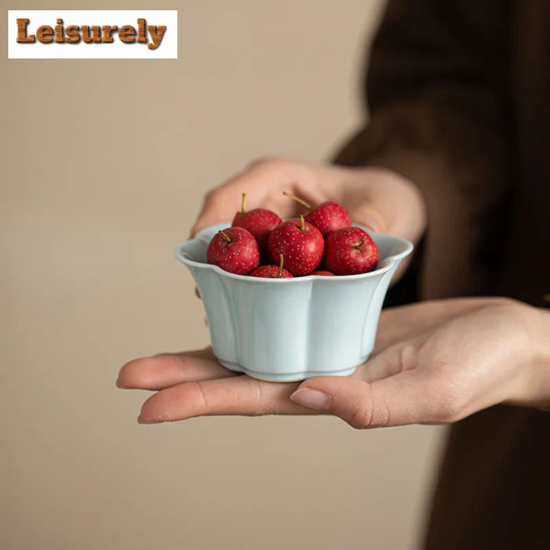 Cherry Blossom Fruit Dishes Japanese Pastry Plate Dried Fruit Snack Plate Household Plates For Food Chinese Tea Set Decoration