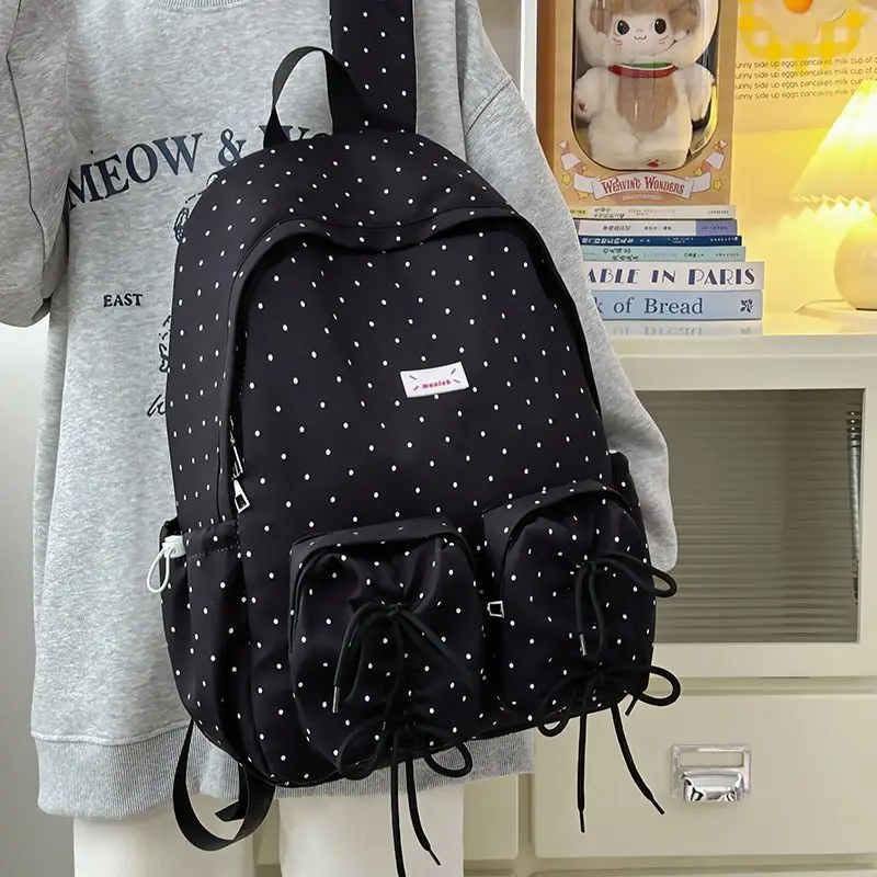 Teenage Youth School bags Large Capacity Backpack Lightweight Casual Backpack Multi-pockets College Backpack Girls school bags 4