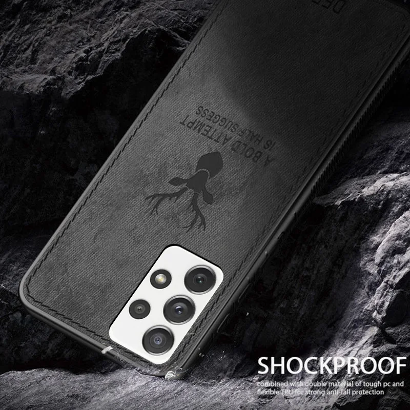 Luxus Stoff Stoff Hülle für Samsung Galaxy S22 S21 S20 FE S10 S9 S8 Plus Note 20 Ultra 10 Pro A51A52 A71 4G A32 A72 Cov_voghion.com