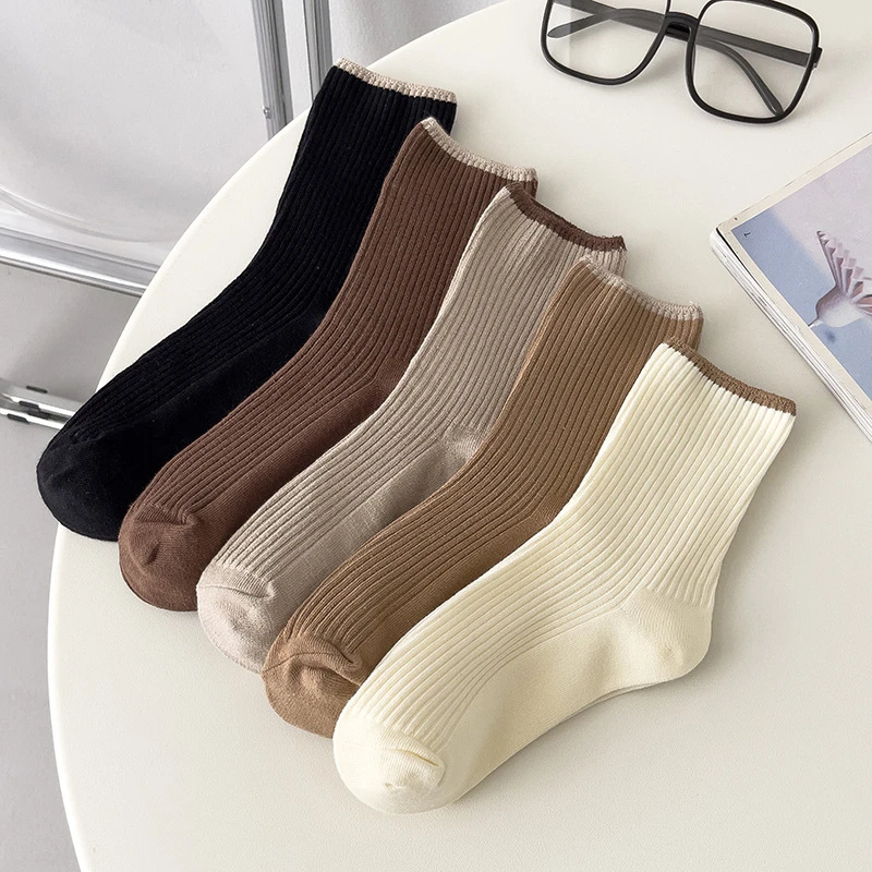 Women Socks Solid Color Cotton | Women Casual Solid Color Socks - Women  Soft - Aliexpress