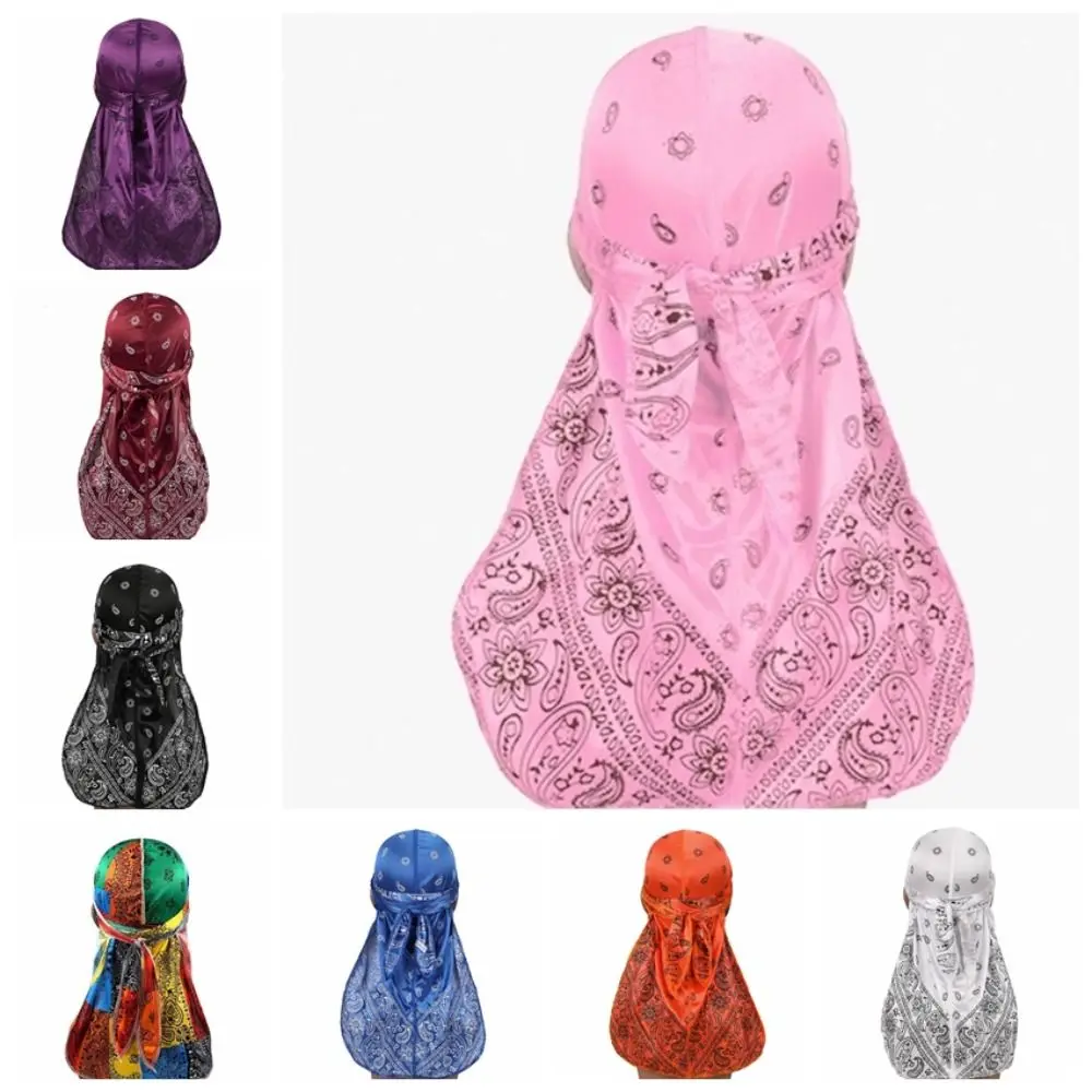 

Дышащая Пиратская шапка с длинным хвостом, Ветрозащитная маска для лица, однотонная быстросохнущая повязка на голову, бесшовная ветрозащитная летняя шапка