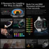2025 New Nursing Grade Smart Watch Accurate Blood pressure Blood fat Uric Acid ECG+PPG HD Bluetooth Call Health Smart watch Men 2