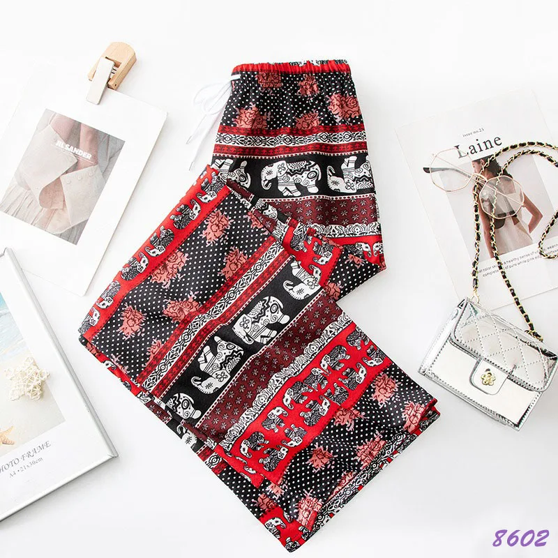 New Luxury Women's Elephant Wide Leg Pants Spring Autumn High Waisted Soft Loose Straight Trousers