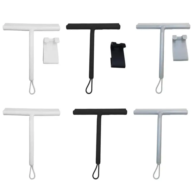 

Squeegee For Shower Glass Door Bathroom Wiper For Hang Storage Floor And Mirror Squeegee With Easy To Clean Widened Shaving Head