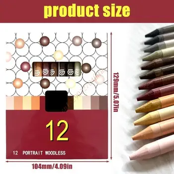 72xa 12 a colori per le matite acquerello a base olio per colorare