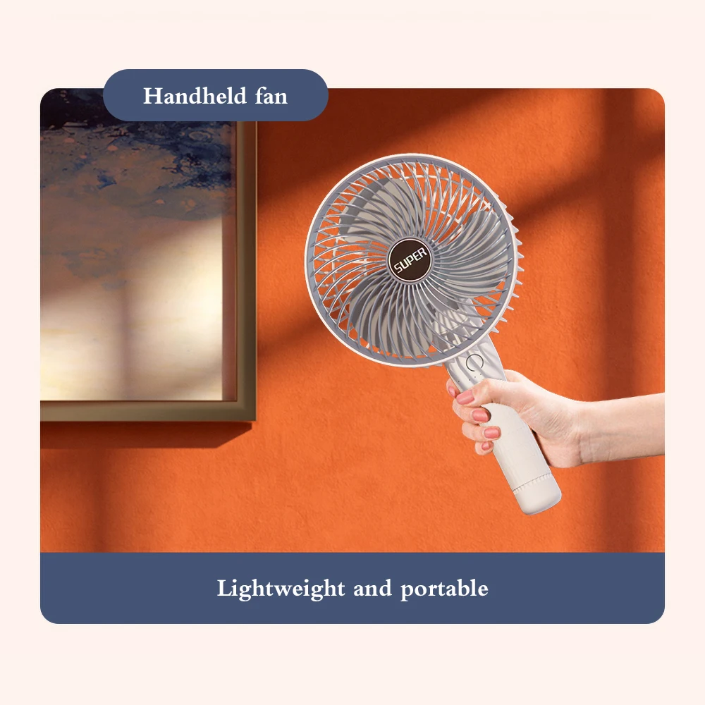 Clip Cooling Fan Rechargeable Portable Desktop Clip Fan 1200mAh 3 Speed Adjustable Angle Wall Mounted Fan Ventilator Cooler 4