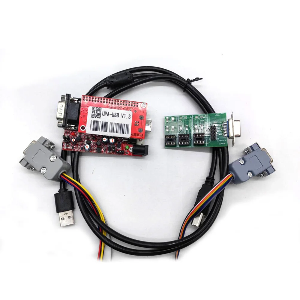 

UPA USB V1.3 Auto Programmer Tools With Full Adapters Main Unit Jumper and Connector Eeprom Cable ECU Chip Tunning