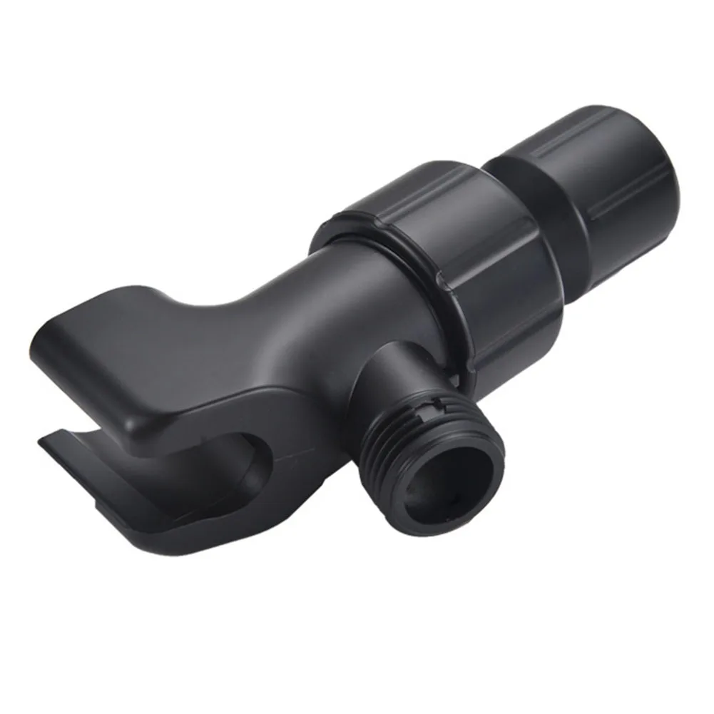 

Bathroom Accessories Shower Head Holder Shower Arm Mount 1pc ABS Adjustable Black Universal Shower Bracket Base
