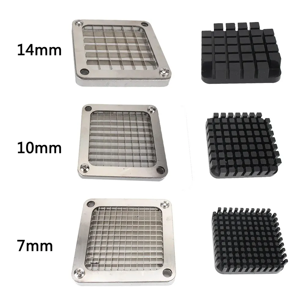 Chips Cutter Stainless Steel Blade Potato Cutting Machine +3 Blades Size French Fry Potato Chips Cutter Vegetable Kitchen Gadget