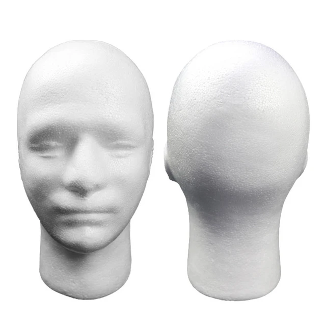 white Foam wig display prop Mannequin Wig Head Display Hat Cap Wig