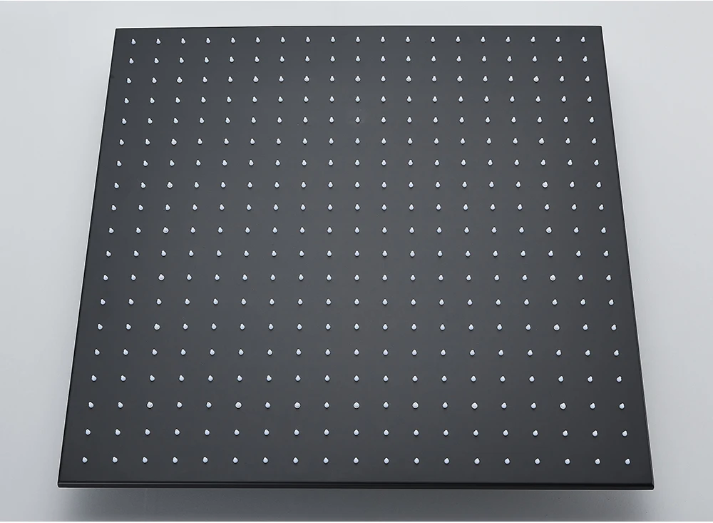 Description Picture 5 of itemBlack Rainfall Shower Set Bathroom Digital Display Shower Faucet 20 inch Ceiling LED Shower Head Rotating SPA Massage Jets