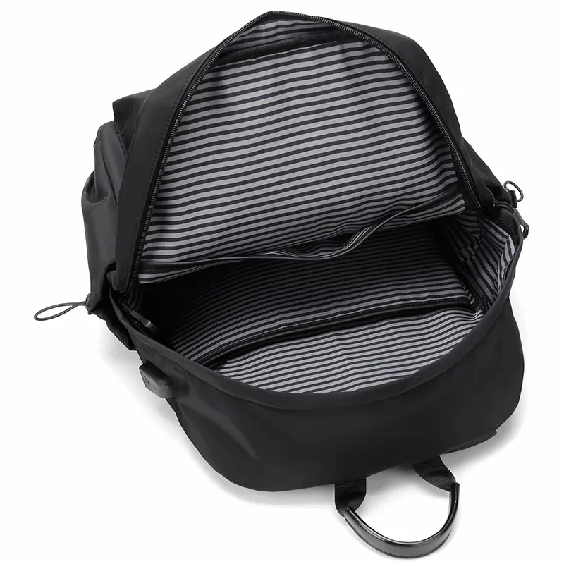 Men's Waterproof Polyester Backpack - Large Capacity Travel & School Laptop Bag 4