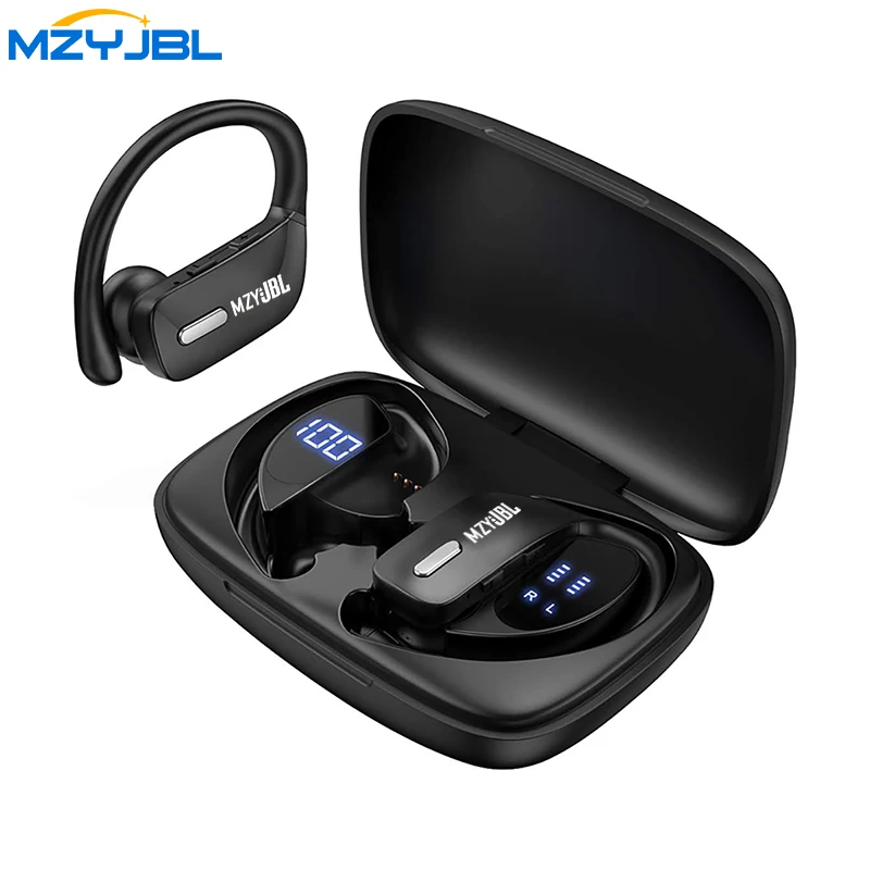 

mzyJBL True Wireless Earbuds Bluetooth Headphones Over-Ear Earphones With Earhooks 48H Battery Life Headest With Mic For Running