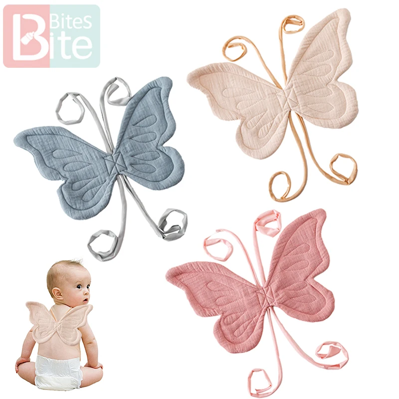 Baby Butterfly Back Strap Photograph Prop Party Costume Butterfly Wings Cute Cotton Dress Up High-Quality baby Accessories Gift practical butterfly costume unique organza angel costume dress up role play wing butterfly wing dress fairy wings