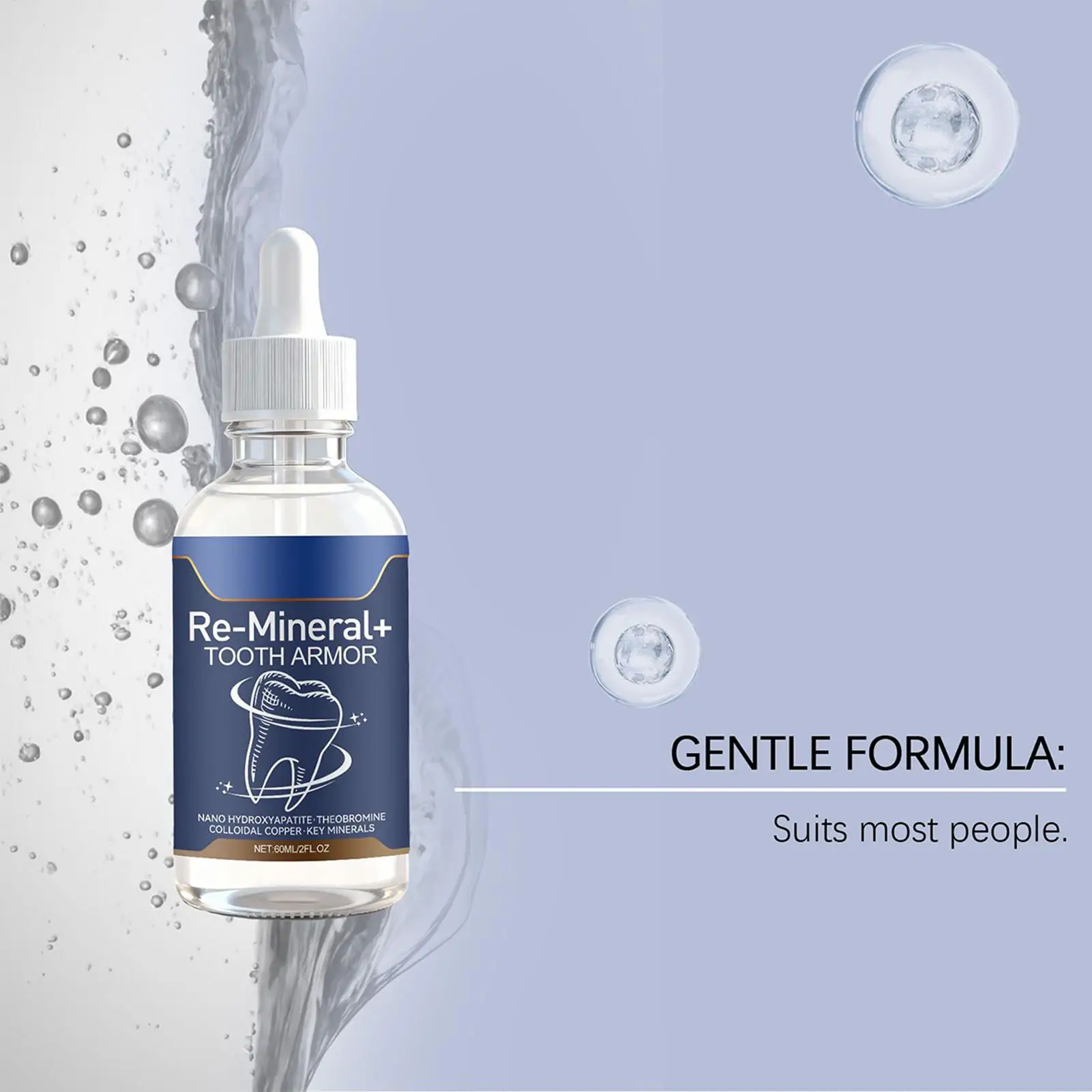 Oralhoe Dental Care Liquid Lasting Freshing Breath Deep Cleaning Oral Hygiene Removes Plaque Stains Teeth Brightening Serum 60ml - 3