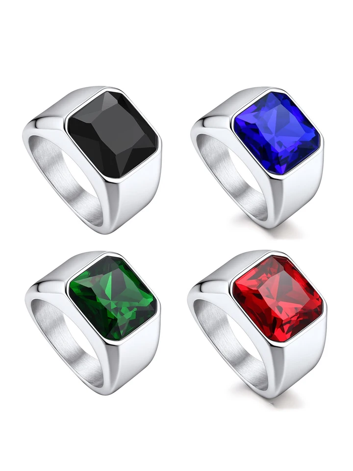 CARVIN - ANELLO IN ACCIAIO E PIETRA 1TJ3566 | Official Store