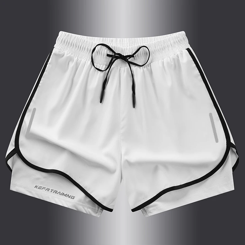【 S-5XL 】 NASA GISS Sports Three Piece Pants Summer Popular Anti glare Double layered Sports Shorts for Men and Women Couples Ru 2