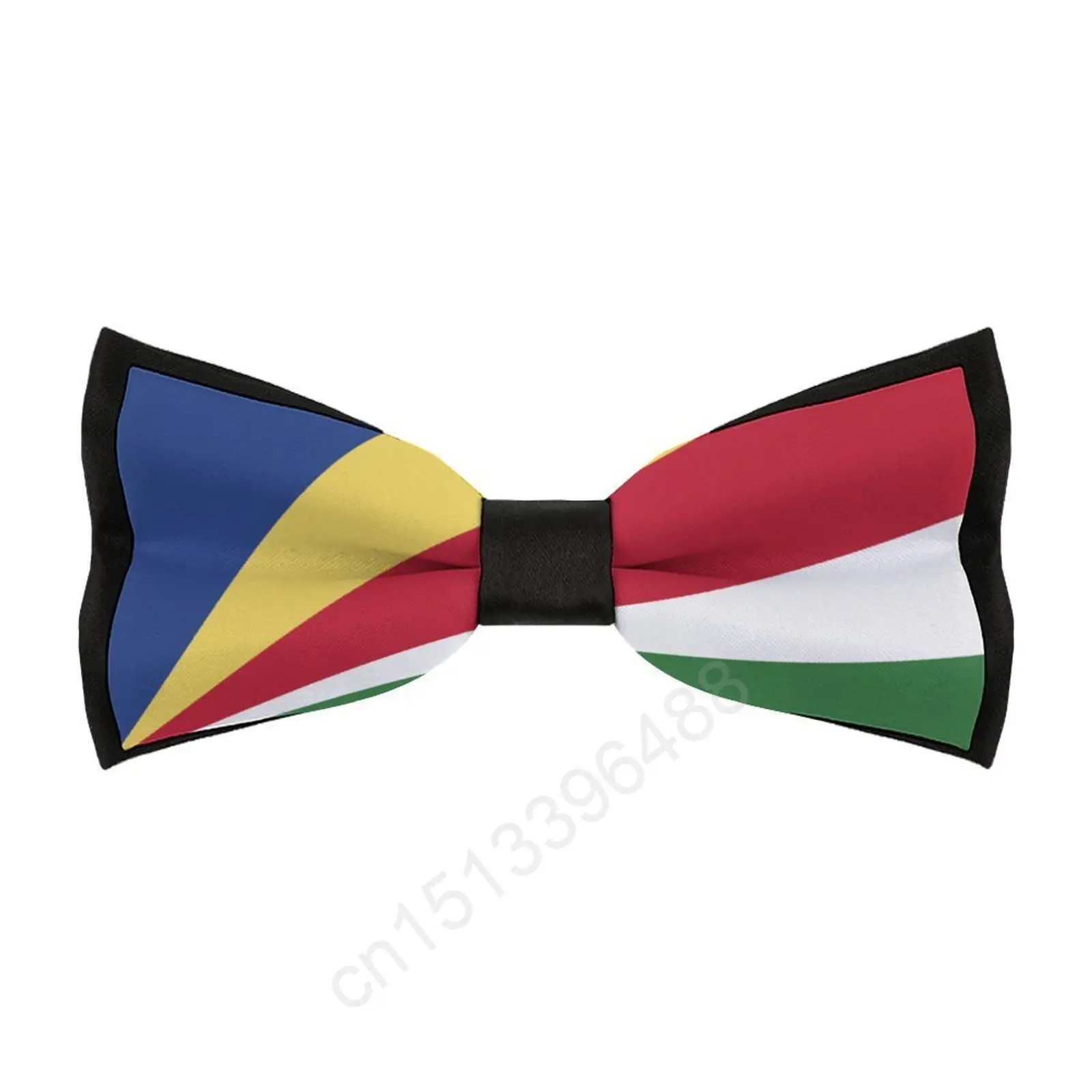 

New Polyester Seychelles Flag Bowtie for Men Fashion Casual Men's Bow Ties Cravat Neckwear For Wedding Party Suits Tie