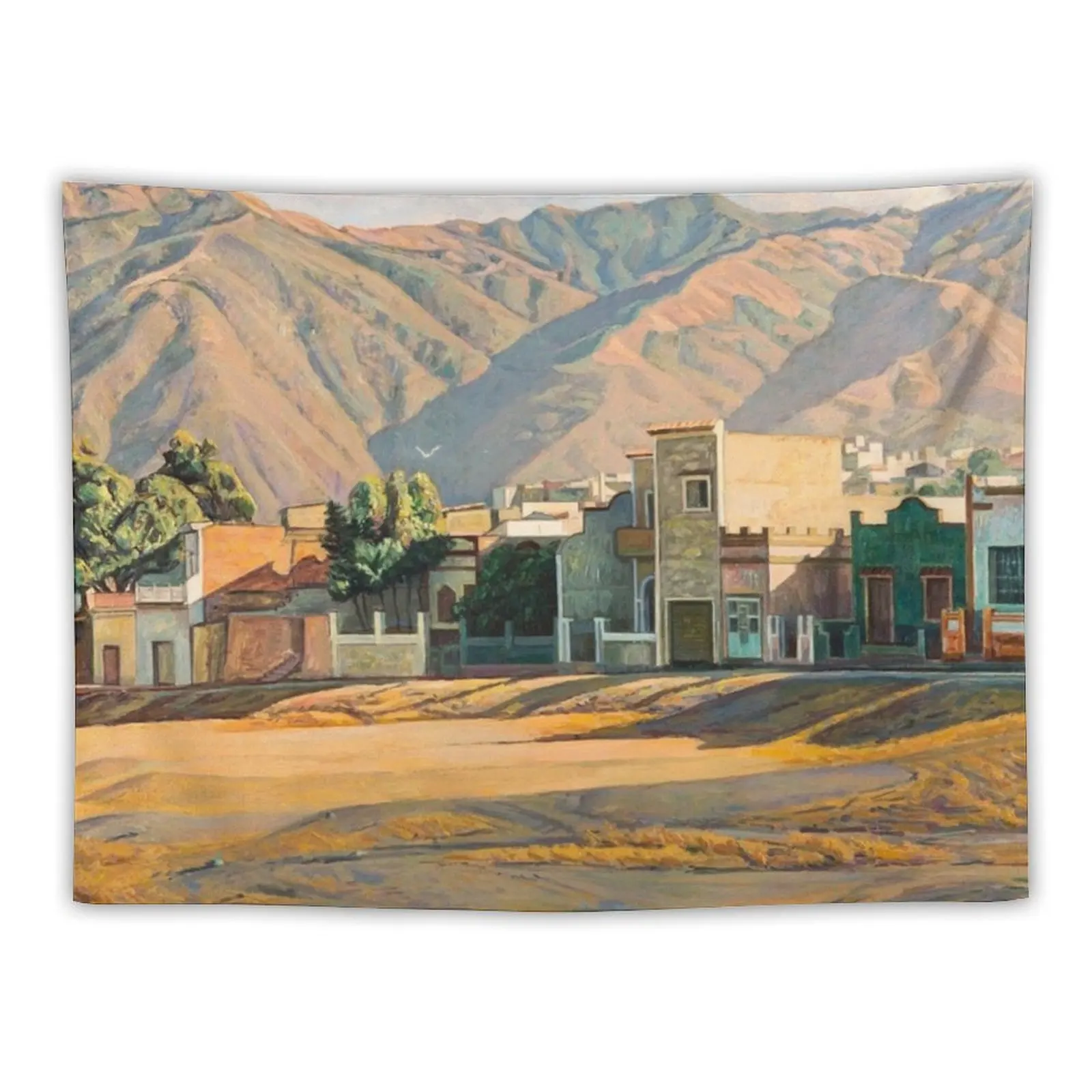 

Cerro el Avila oil painting #2 Tapestry Wallpaper Room Decorations Room Decorator Tapestry