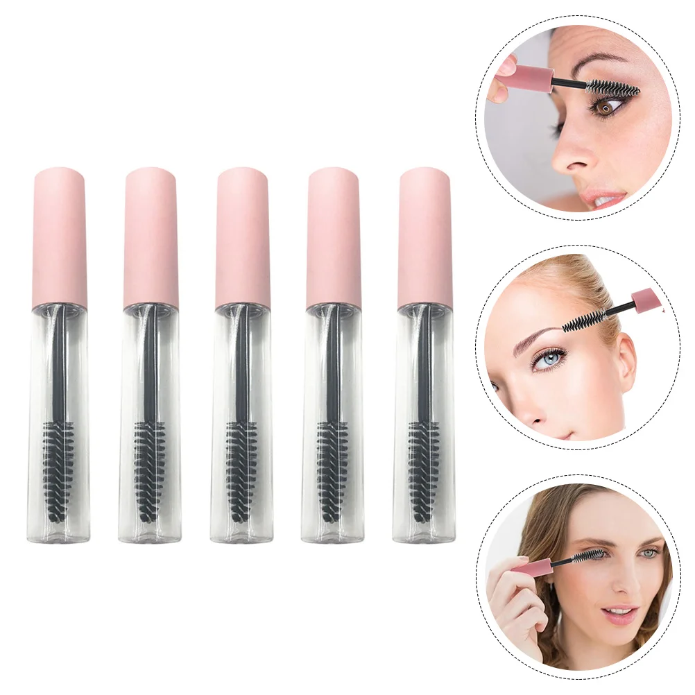 

5pcs Multi-use Mascara Tubes Empty Eyelash Cream Containers Makeup Dispensers