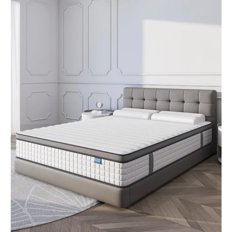 

10 Inch Full Mattress in a Box, Hybrid Memory Foam Mattresses, Medium Firm Soft and Comfort ,CertiPUR-US