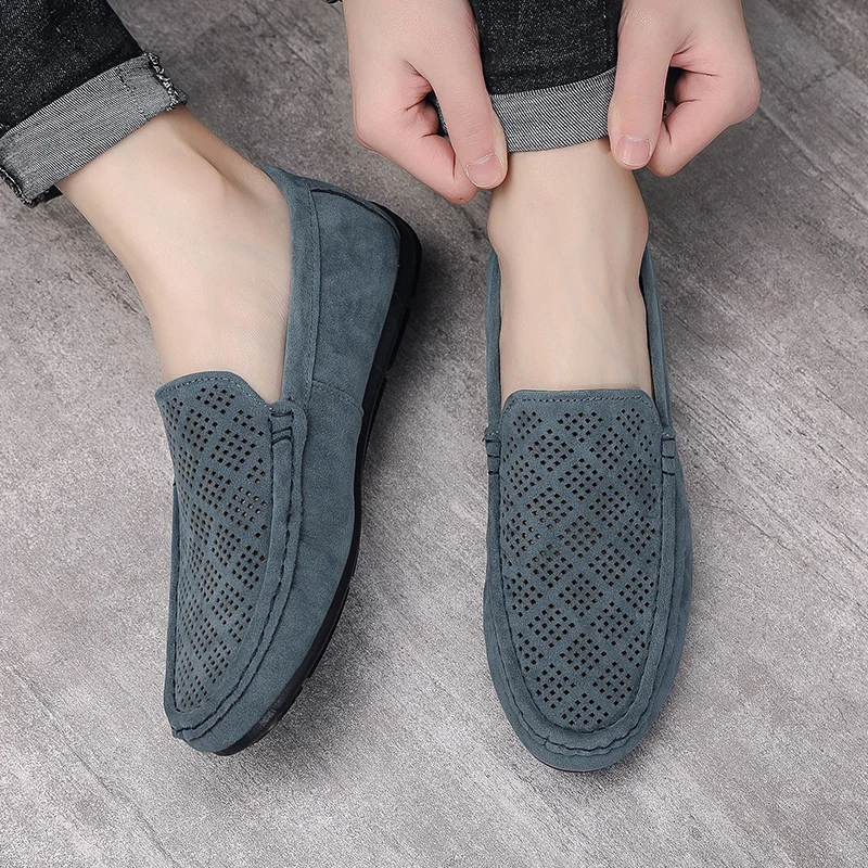 Casual Men's Formal Shoes Breathable Lightweight and Versatile Casual Shoes Korean Version of Men's Shoes Platform Sports Shoes