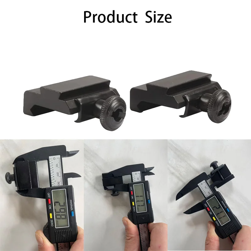 2PCS Scope Riser Mount Dovetail 11mm To 20mm Rail Adapter Base For Hunting Optics,Toy Gun Accessories_voghion.com