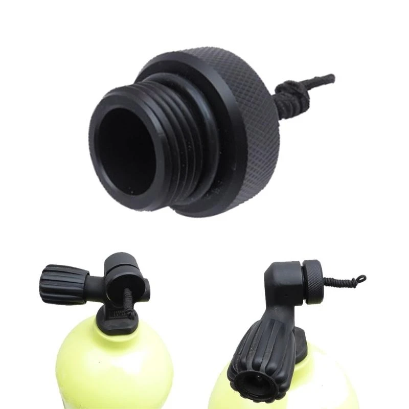 thumbnail image 2 of Tank Valve Cap Scuba Diving DIN Tank Valve Threaded Cover Aluminum Dust Plug Protection Cap Scuba Diving Accessories 2 of 13