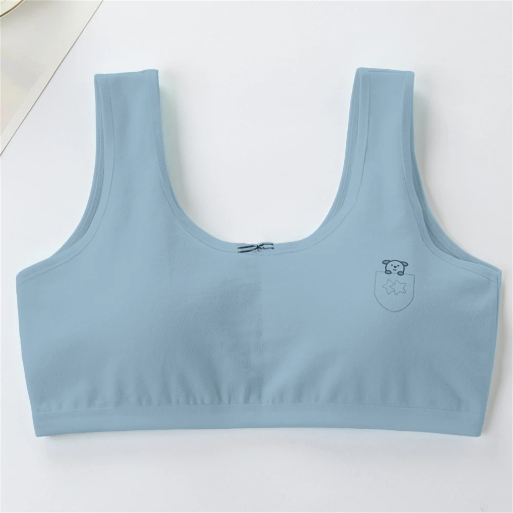 Small Vest Pure Cotton Bra Products Underwear For In The Development Period Of Elementary School Students 8-9-12-16 Years Old
