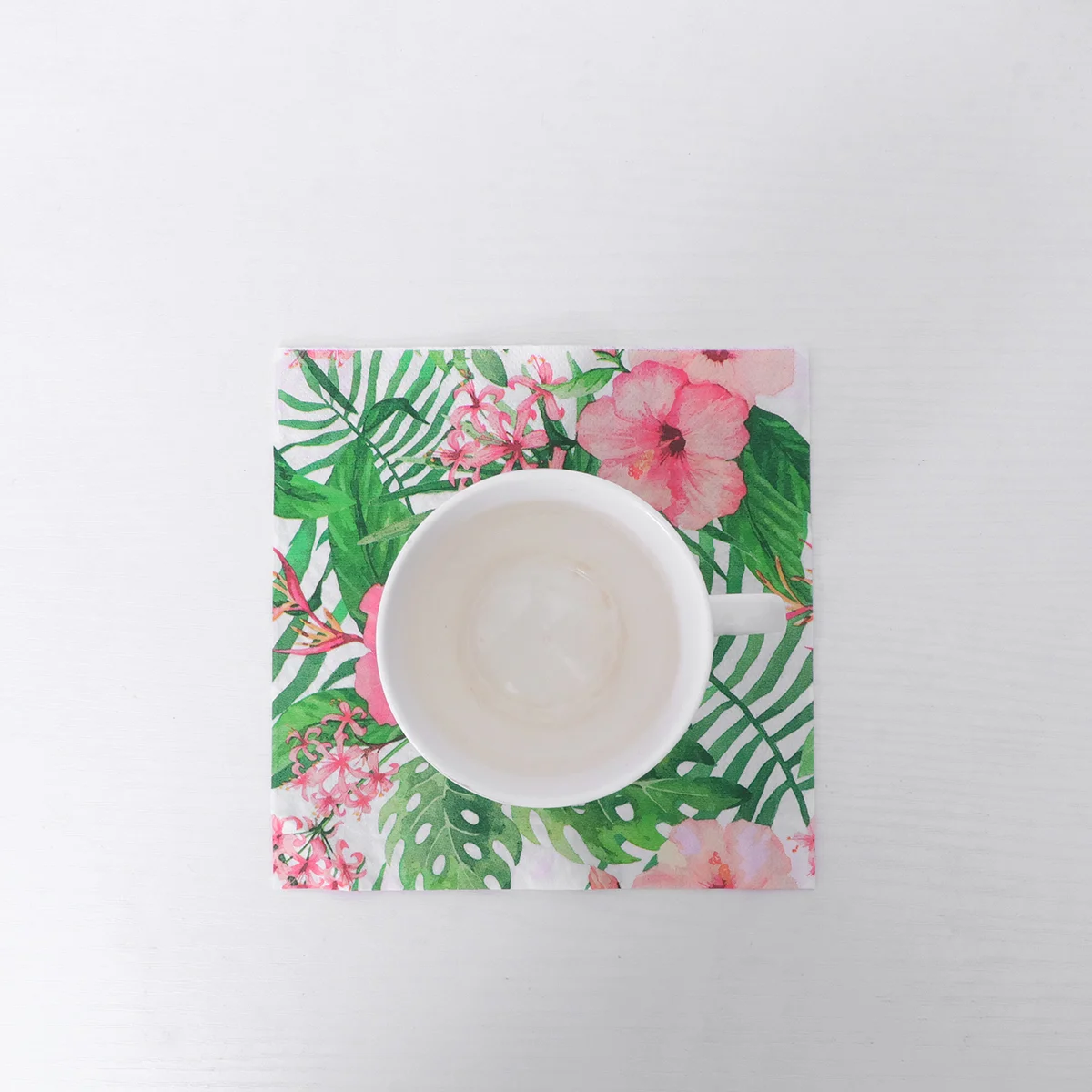 20Pcs Leaf Flower Print Eco Material Party Supplies Disposable Napkins Paper Serviettes For Home Sanitary Paper