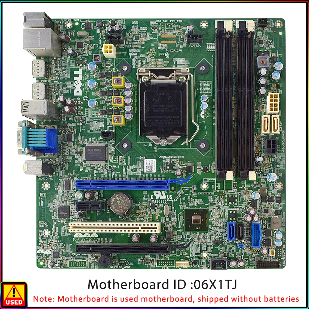 

06X1TJ - Dell Socket LGA1150 Intel Q87 Chipset Micro-ATX System Board Motherboard for OptiPlex 7020 9020 Supports Core i7 i5 i3